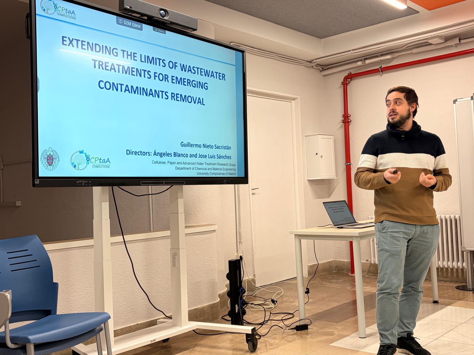 Guillermo Nieto participa en el Seminario de Investigación del Programa de Doctorado en Ingeniería Química